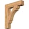 Ekena Millwork Olympic Block Smooth Bracket, Western Red Cedar, 5 1/2"W x 28"D x 32"H BKT06X28X32OLY05SWR - alternate 1